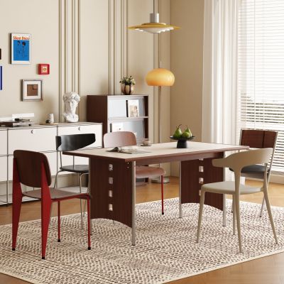 现代中古餐桌椅 长桌 现代中古风餐桌椅 中古风餐厅