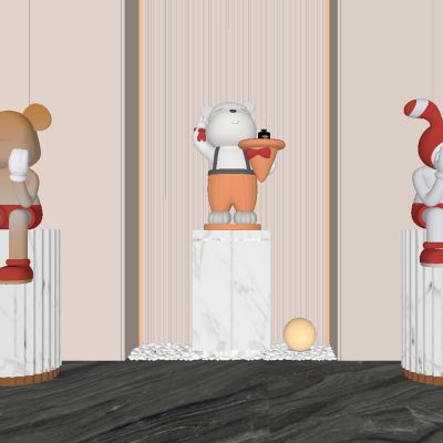 卡通雕塑公仔摆件