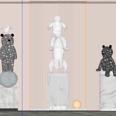 卡通雕塑公仔摆件