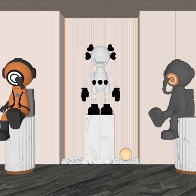 卡通雕塑公仔摆件