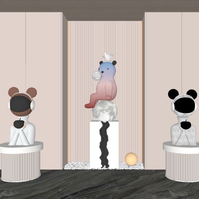 卡通雕塑公仔摆件