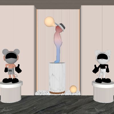 卡通雕塑公仔摆件