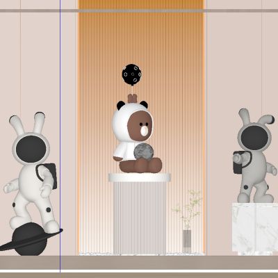 卡通雕塑公仔摆件