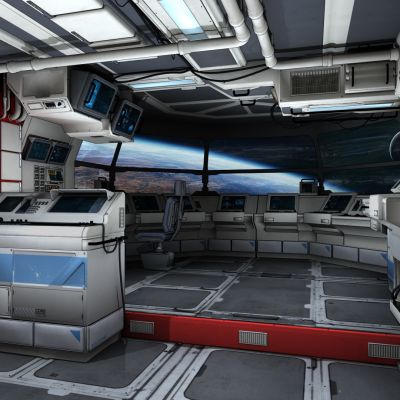 现代宇宙太空舱 