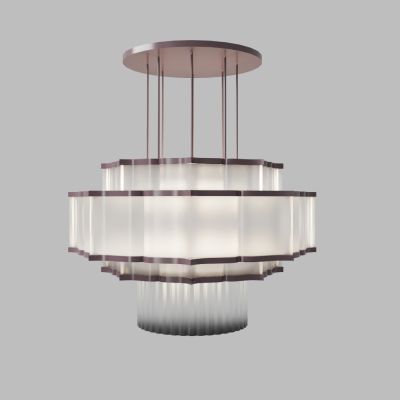 中式红木水晶吊灯