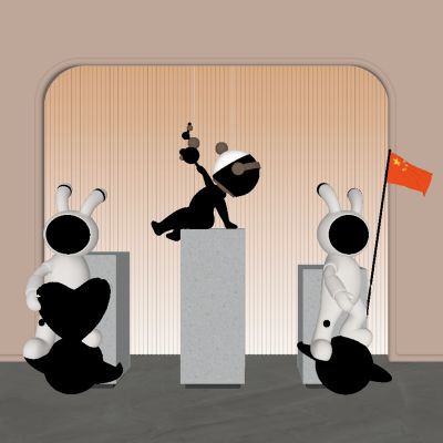 卡通雕塑公仔摆件