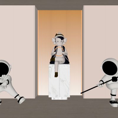 卡通雕塑公仔摆件