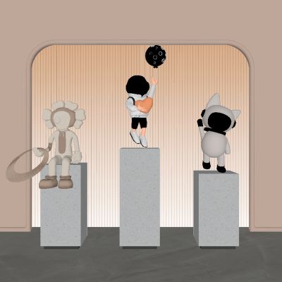 卡通雕塑公仔摆件