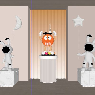 卡通雕塑公仔摆件