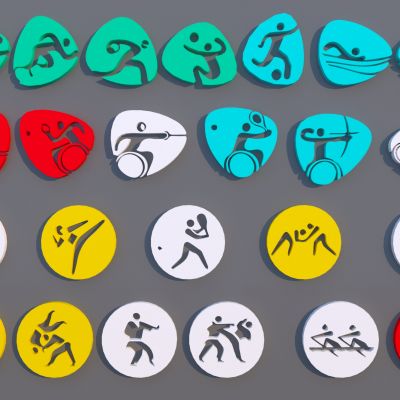 现代简约雕塑小品 