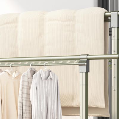 双杆衣架，衣服被子晾晒