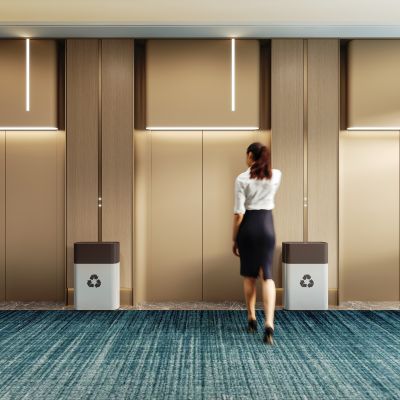 现代酒店电梯厅3D模型