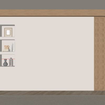 中古风餐厅客厅背景墙