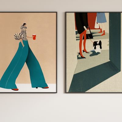 现代抽象装饰画挂画