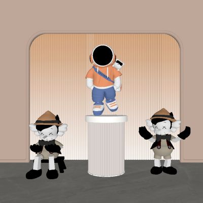 现代雕塑公仔饰品摆件