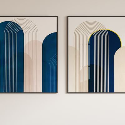 现代抽象装饰画挂画