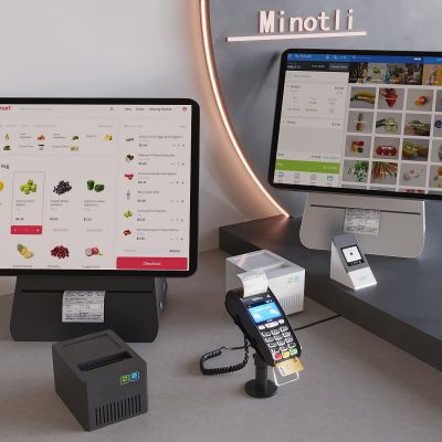 收银机点菜系统 收银器材扫码设备