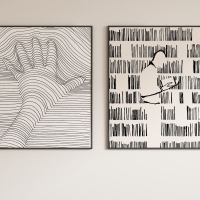 现代抽象装饰画挂画