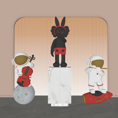 现代雕塑公仔饰品摆件