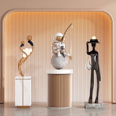 现代雕塑公仔饰品摆件