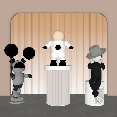 现代雕塑公仔饰品摆件