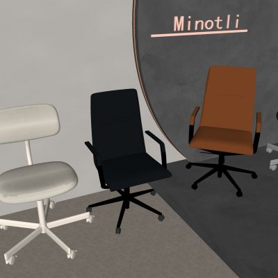 北欧旋转办公椅 升降老板椅扶手椅 会议培训椅