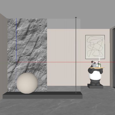 现代玄关过道 隔断