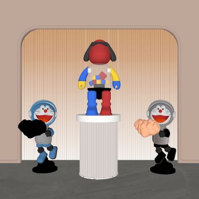 现代雕塑公仔饰品摆件