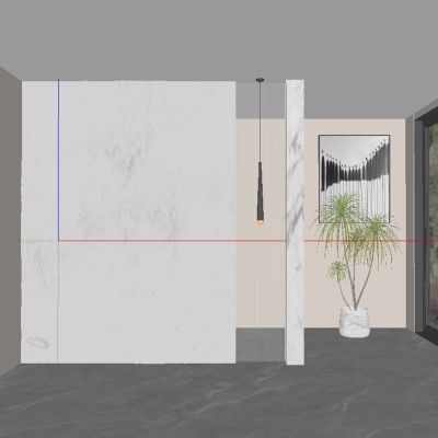 现代玄关过道 隔断