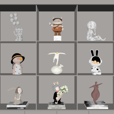 玩偶饰品摆件SU模型