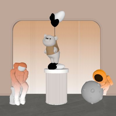 现代雕塑公仔饰品摆件