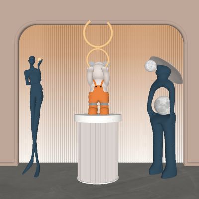 现代雕塑公仔饰品摆件