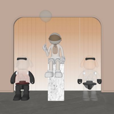 现代雕塑公仔饰品摆件