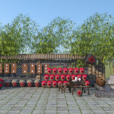 中式酒文化乡村庭院