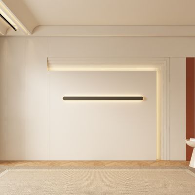 奶油风客厅背景墙