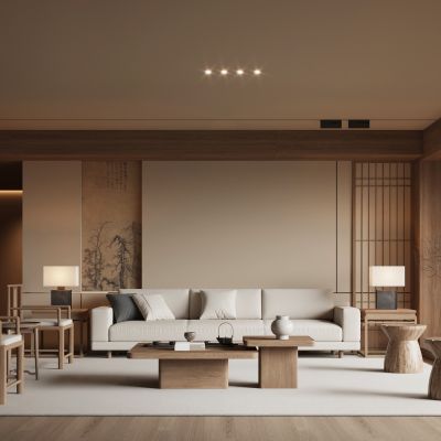 新中式宋式风客厅