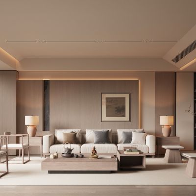 新中式宋式风客厅