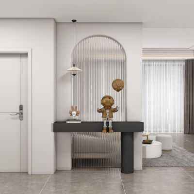 现代玄关过道 隔断