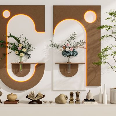 现代奶油风装饰画挂画组合墙饰挂件