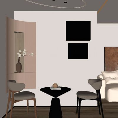 北欧 奶油风 弧形造型 圆弧顶 壁灯 弧形壁龛 入户端景 玄关