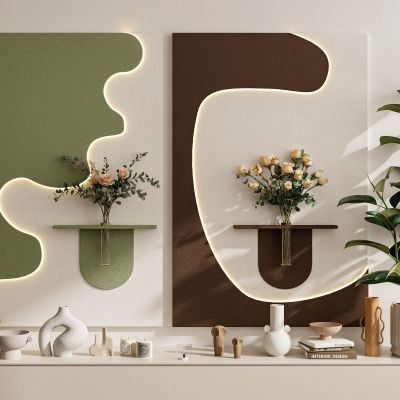 现代奶油风装饰画挂画组合墙饰挂件