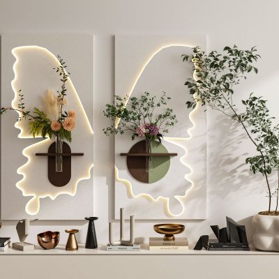 现代奶油风装饰画挂画组合墙饰挂件