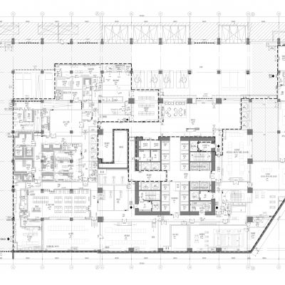 杭州奥克斯皇冠假日酒店地下室全套施工图CAD施工图