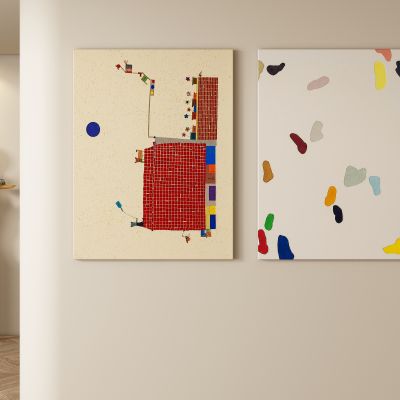 奶油风装饰画 挂画