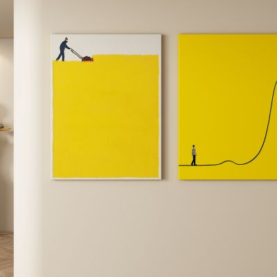 奶油风装饰画 挂画