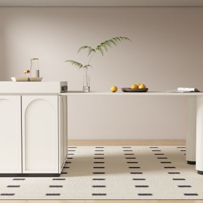 现代奶油风岛台