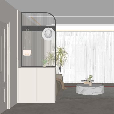 现代玄关隔断 隔断