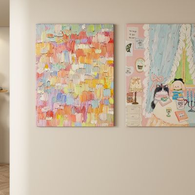 奶油风装饰画 挂画