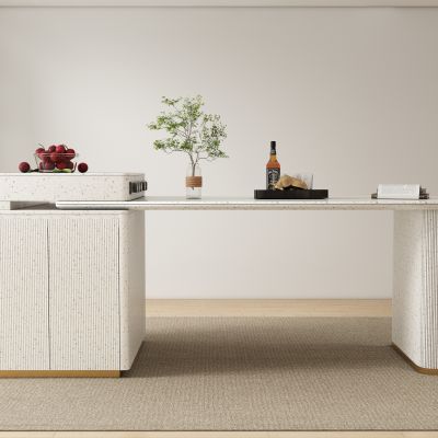 现代奶油风岛台