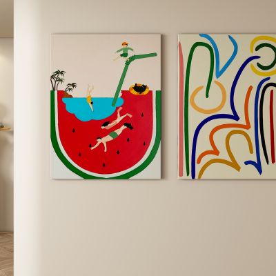 奶油风装饰画 挂画